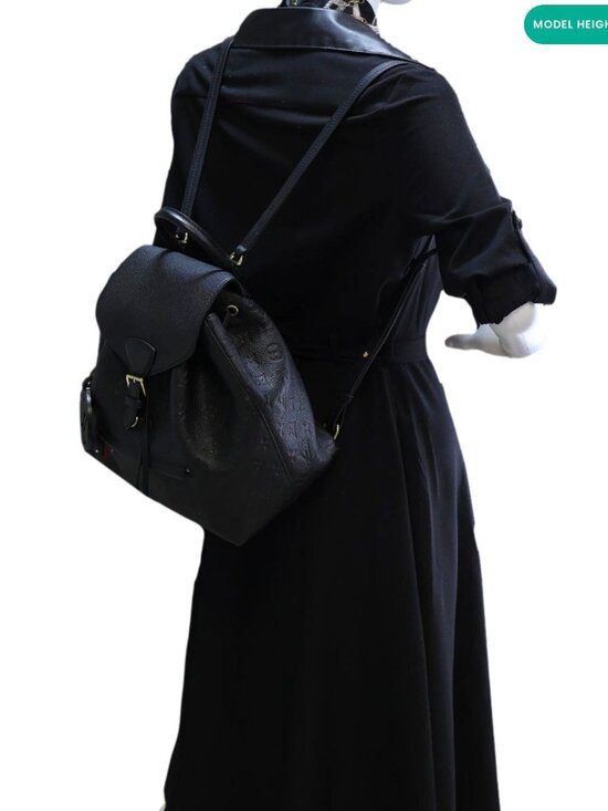 Louis Vuitton  Montsouris NM PM Monogram Empreinte Backpack Black